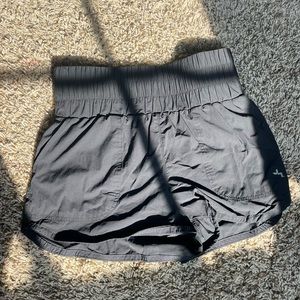 black high waisted shorts